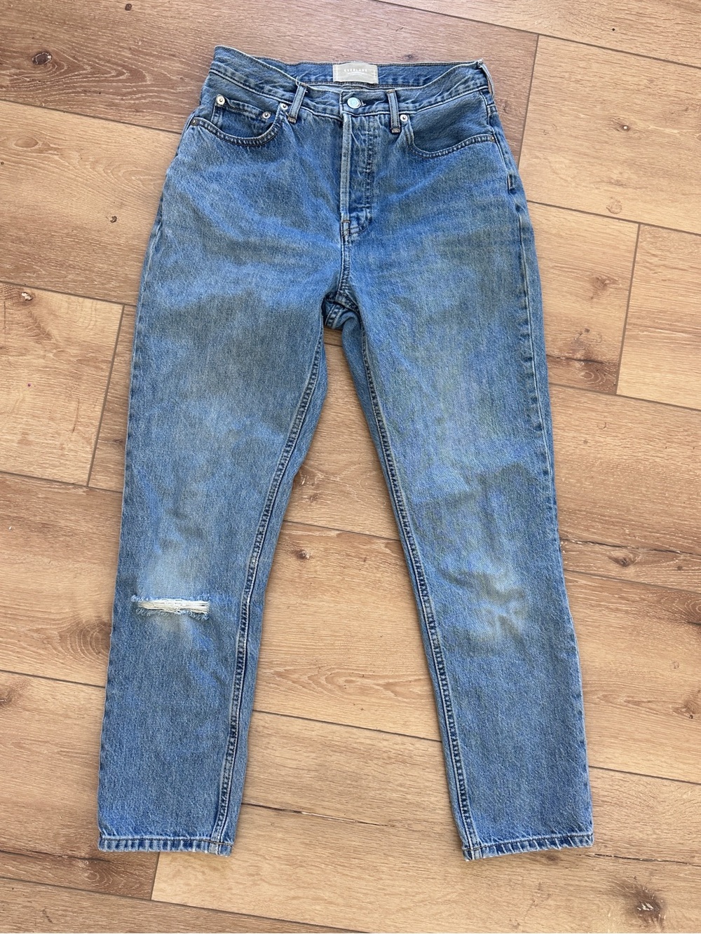 Everlane 90s cheeky High-Rise Light Blue Straight Leg Jeans